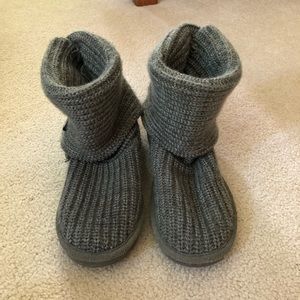 Gray Bearpaw Sweater Boots